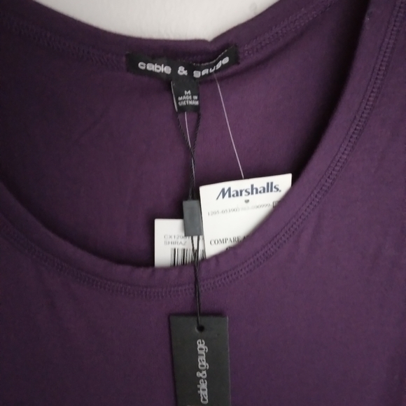 NEW Women's Purple Short Sleeve Blouse - Picture 2 of 6